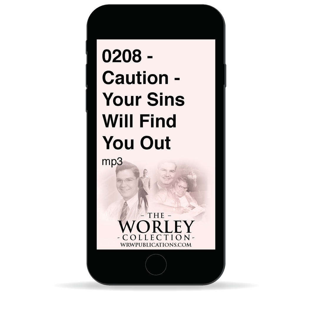 0208 - Caution - Your Sins Will Find You Out